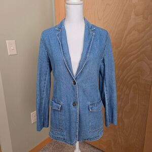 Liz-claiborne denim jean blazer jacket
